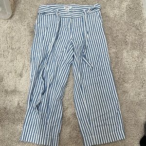 Vineyard vines linen/cotton cropped pant size 4
